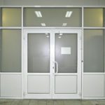 Противопожарная перегородка с тонированным стеклом / серия FRM5353